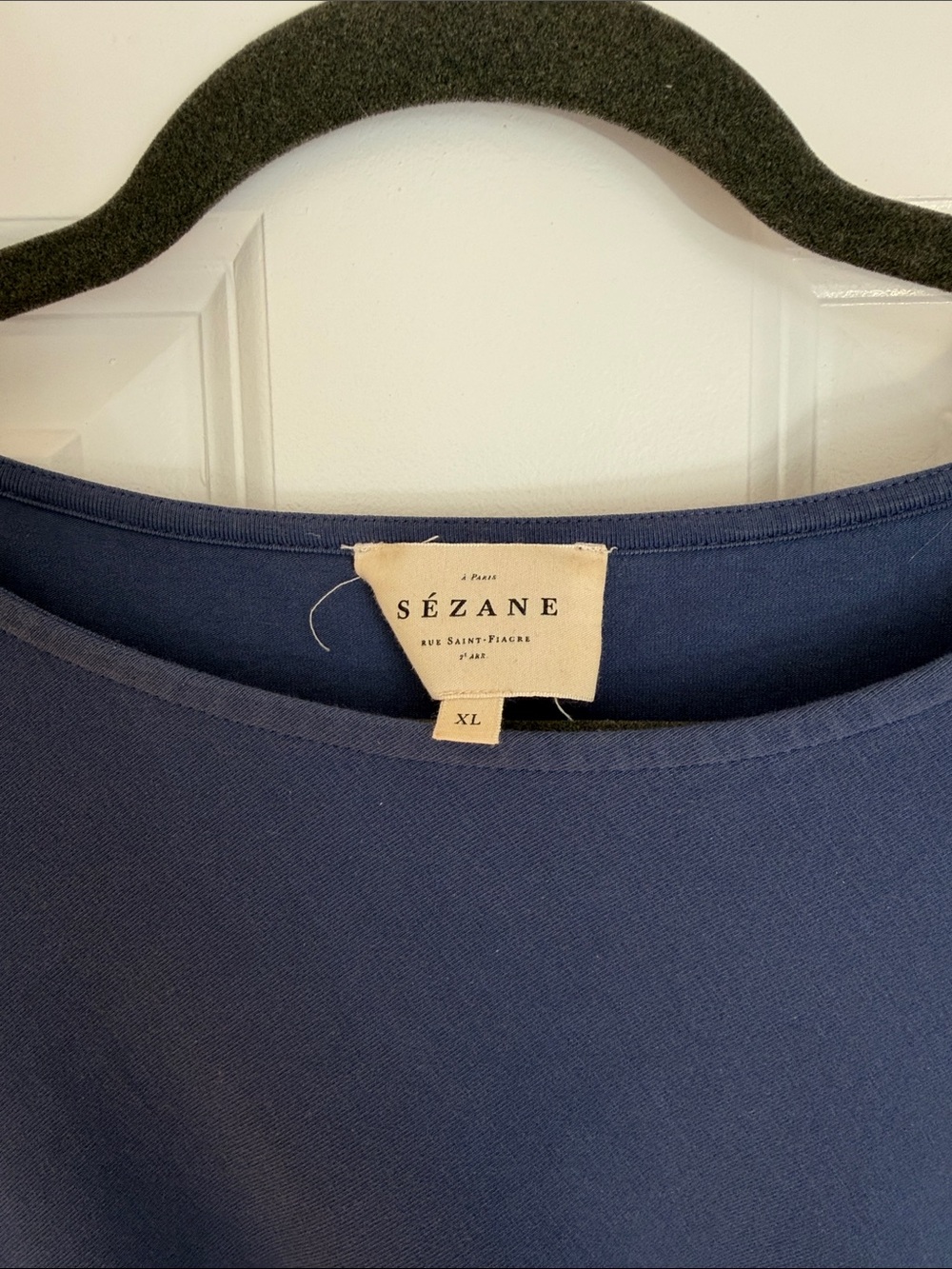 Sezane Pippa Dress Washed Blue - Size XL - Picture 4 of 4